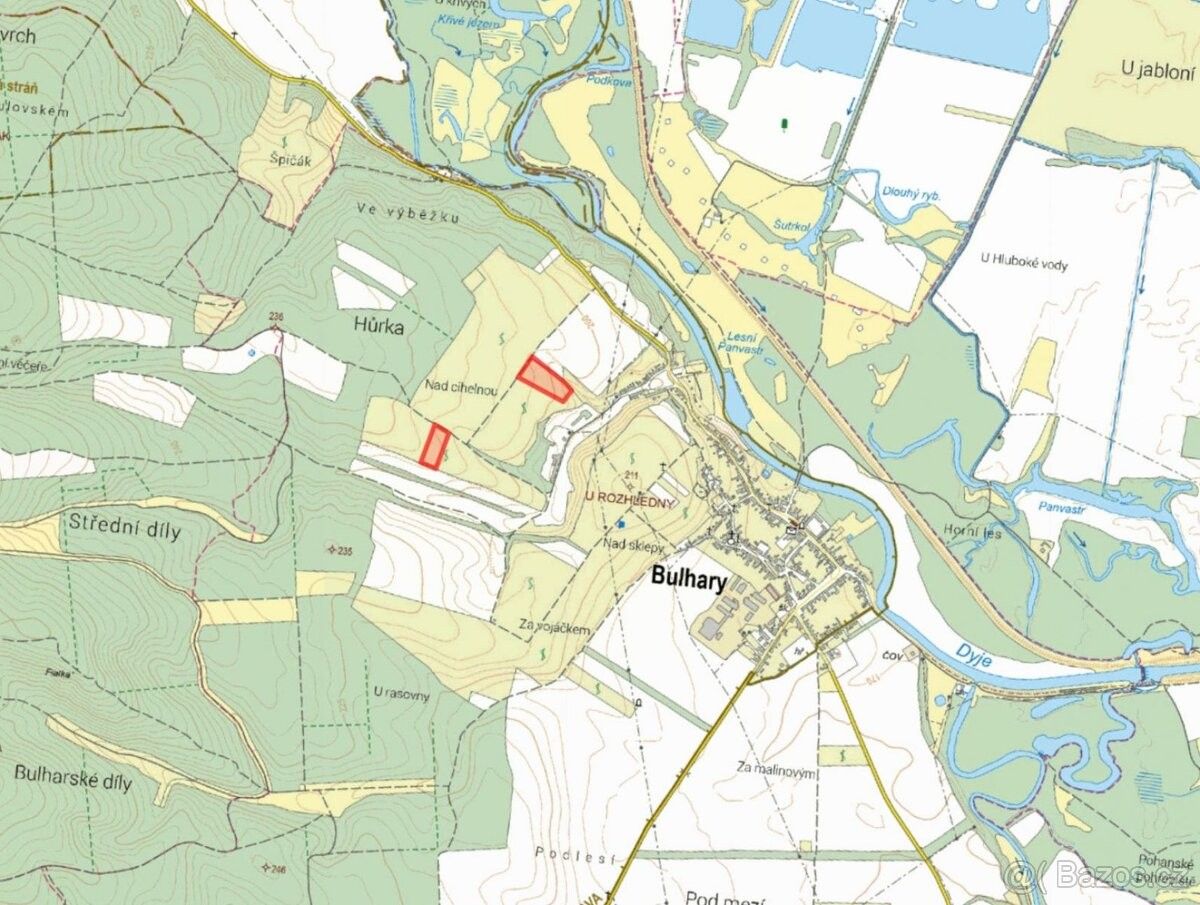 Prodej pozemek pro bydlení - Bulhary, 691 89