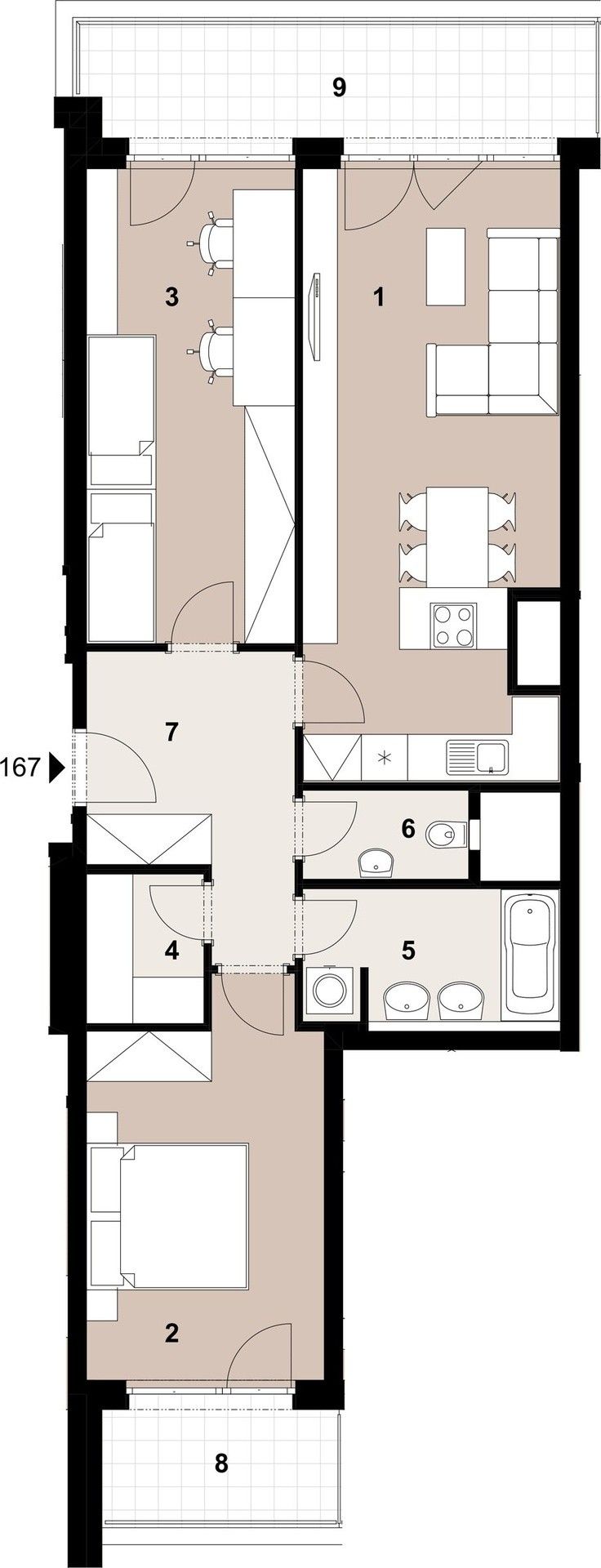 Prodej byt 3+kk - Poděbradská, Praha, 77 m²