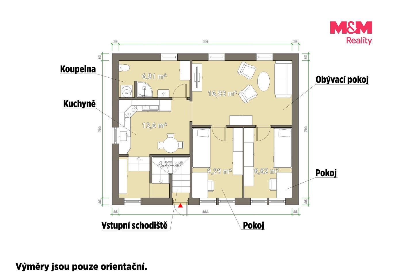 3+kk, Studniční, Plzeň, 59 m² - 2