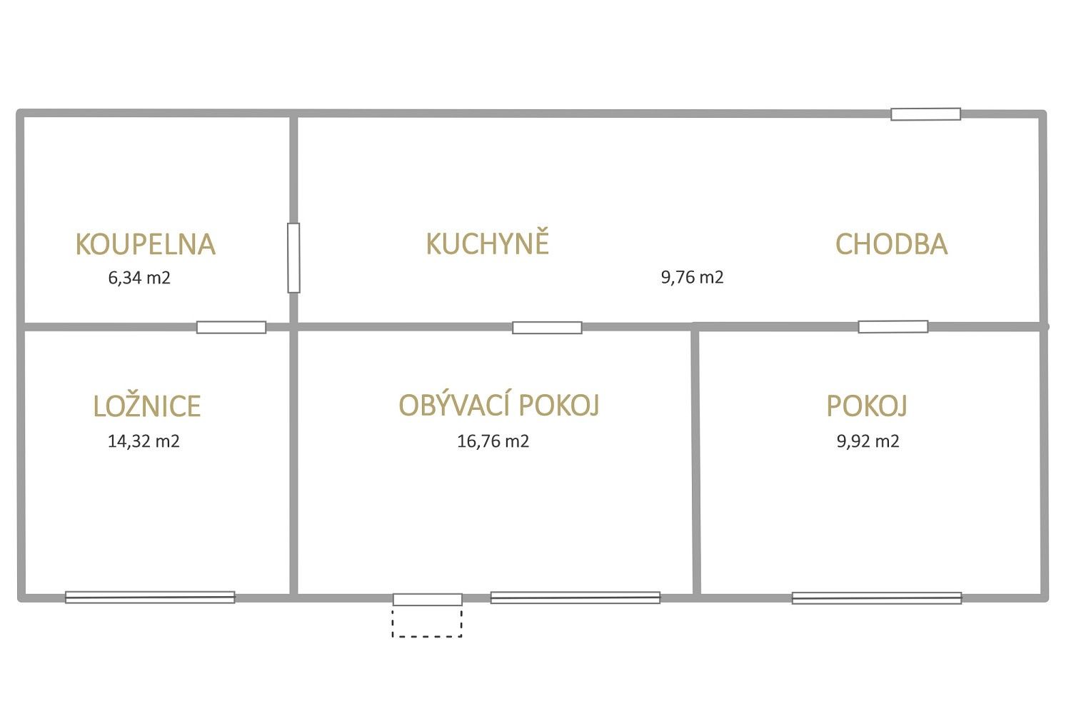 3+1, Most, Ústecký kraj, 62 m² - 2