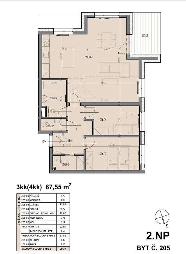 Prodej byt 3+kk - Plzeň, okres Plzeň-město, Plzeňský kraj, 88 m² - 5