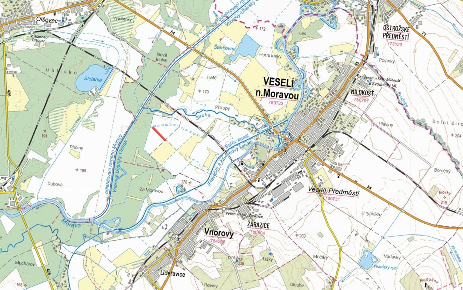 Zemědělské pozemky, Veselí nad Moravou - Zarazice, okres Hodonín, Jihomoravský kraj - 2