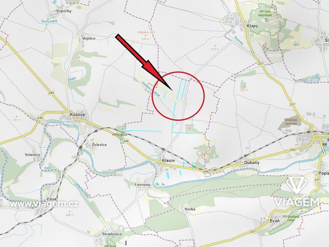 Prodej zemědělský pozemek - Křesín, okres Litoměřice - 5