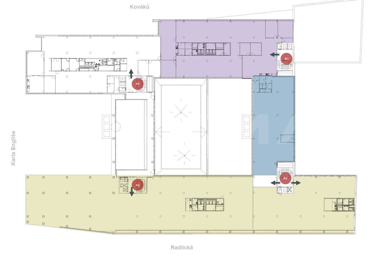Kancelář · 364 m² · Radlická, Praha - 3