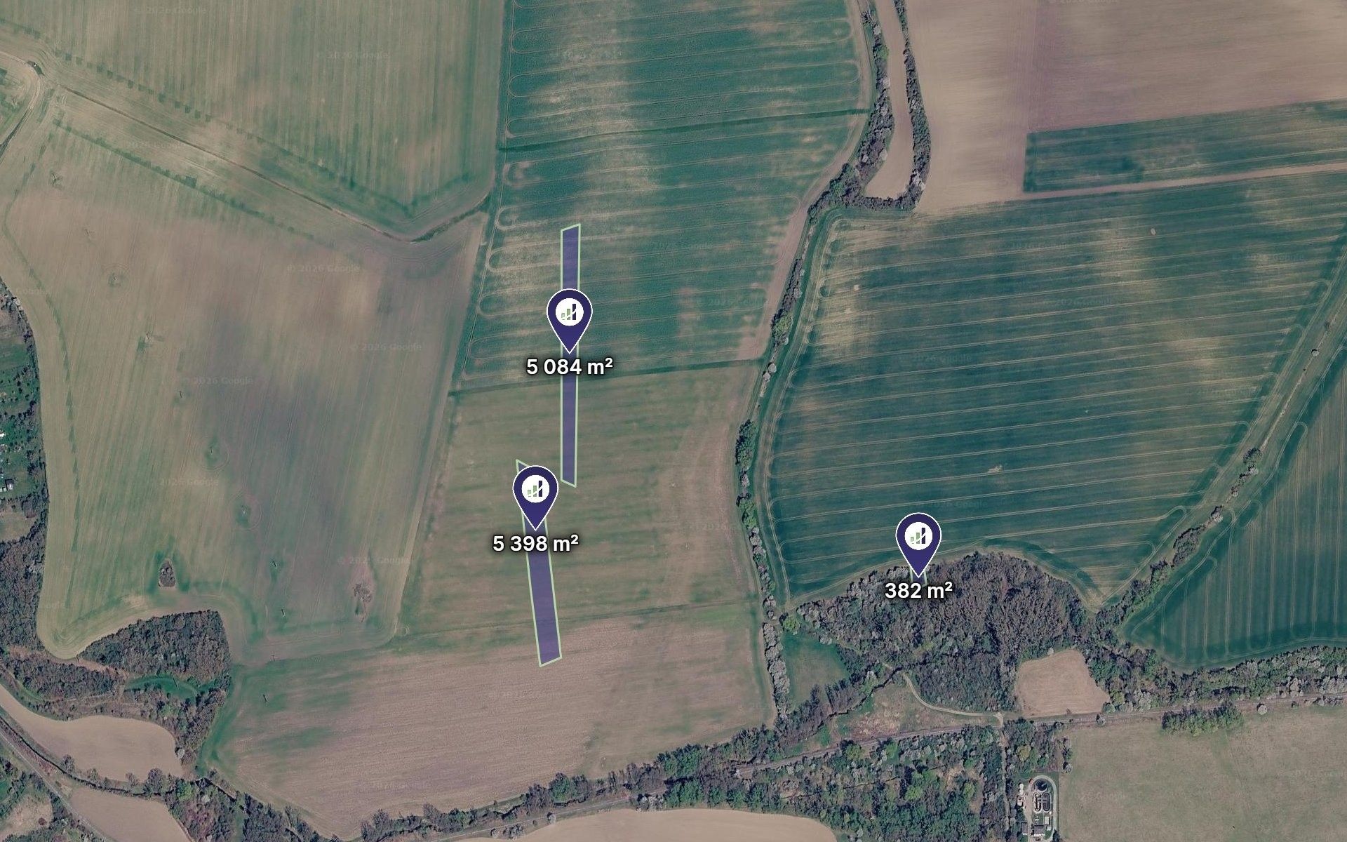 Zemědělské pozemky, Koryčany, 21 573 m² - 2