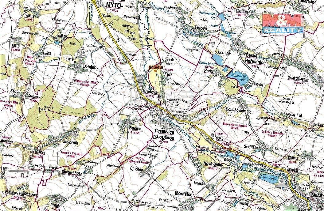 Prodej louka - Cerekvice nad Loučnou, okres Svitavy, Pardubický kraj - 5
