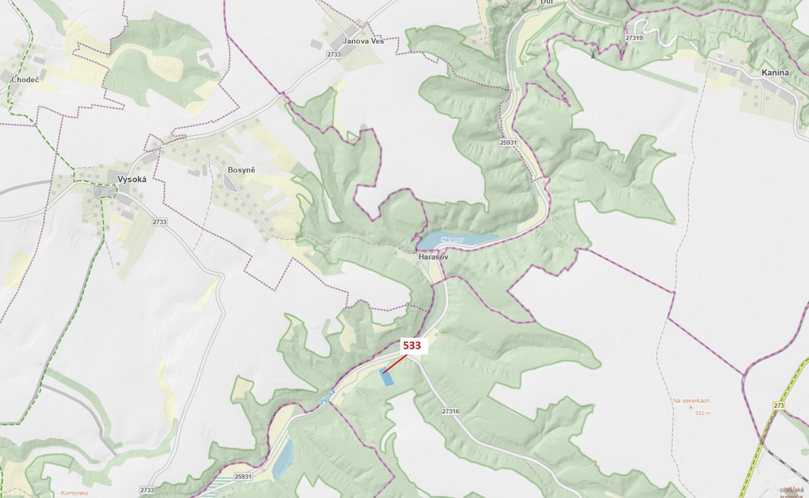 Les, 6 701 m²