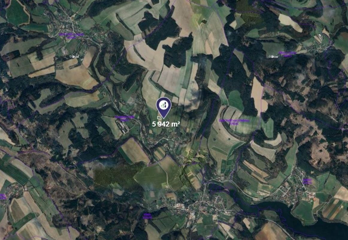 Prodej zemědělský pozemek - Prostřední Poříčí, 5 942 m²