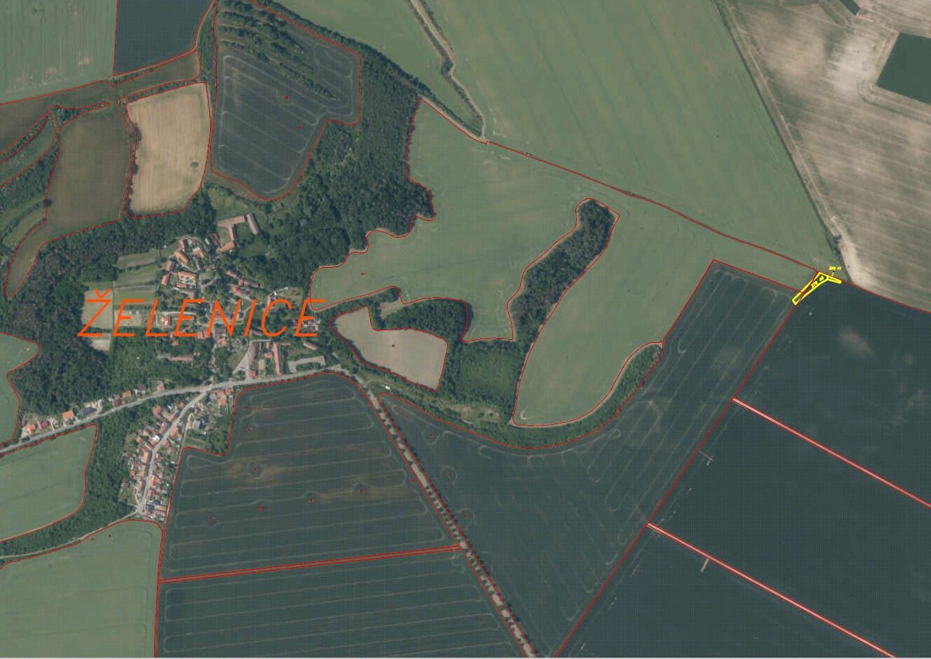 Zemědělské pozemky, Želenice, 1 121 m² - 2