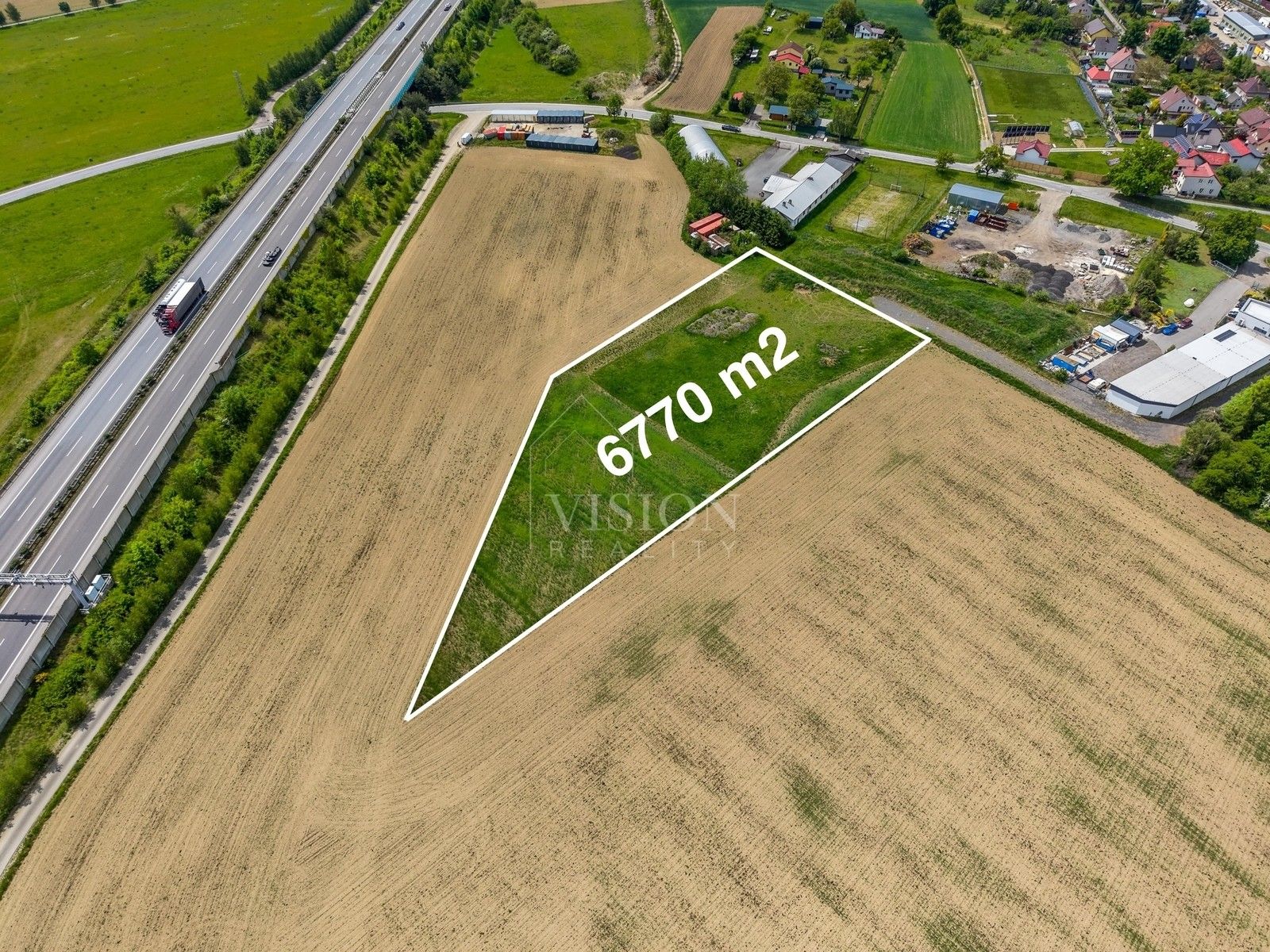 Komerční pozemky, Sudoměřice u Tábora, 6 770 m² - 1