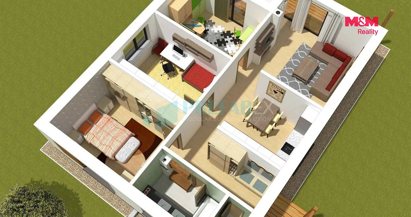 Prodej rodinný dům - Krušovice, okres Rakovník, 86 m² - 5