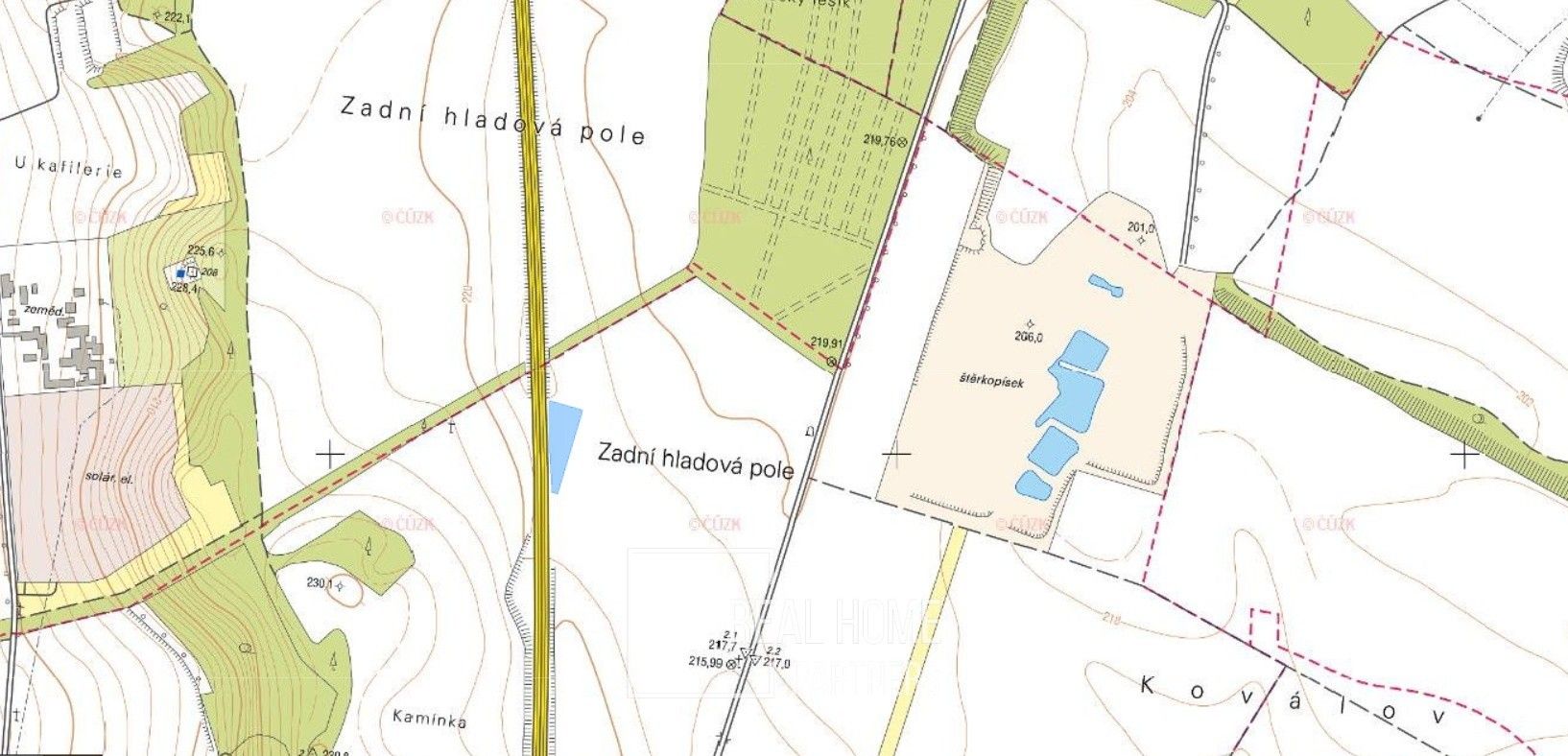 Zemědělské pozemky, Pohořelice, 1 843 m² - 2