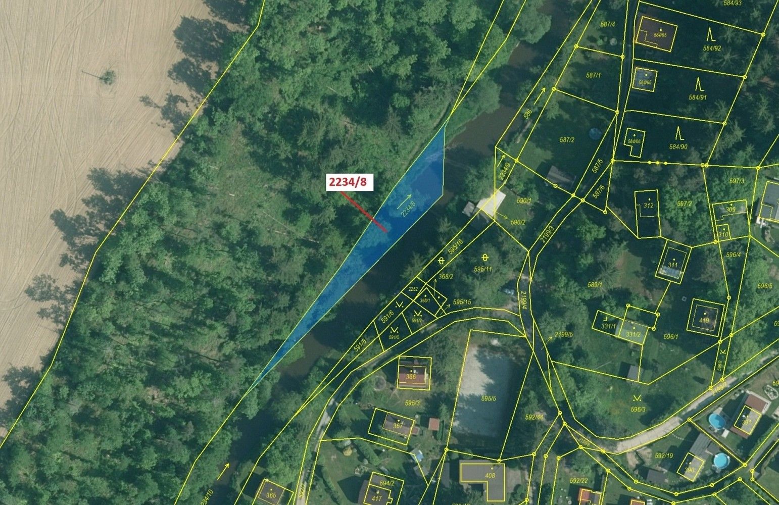 Prodej pozemek - Střížov, okres České Budějovice, Jihočeský kraj - 2