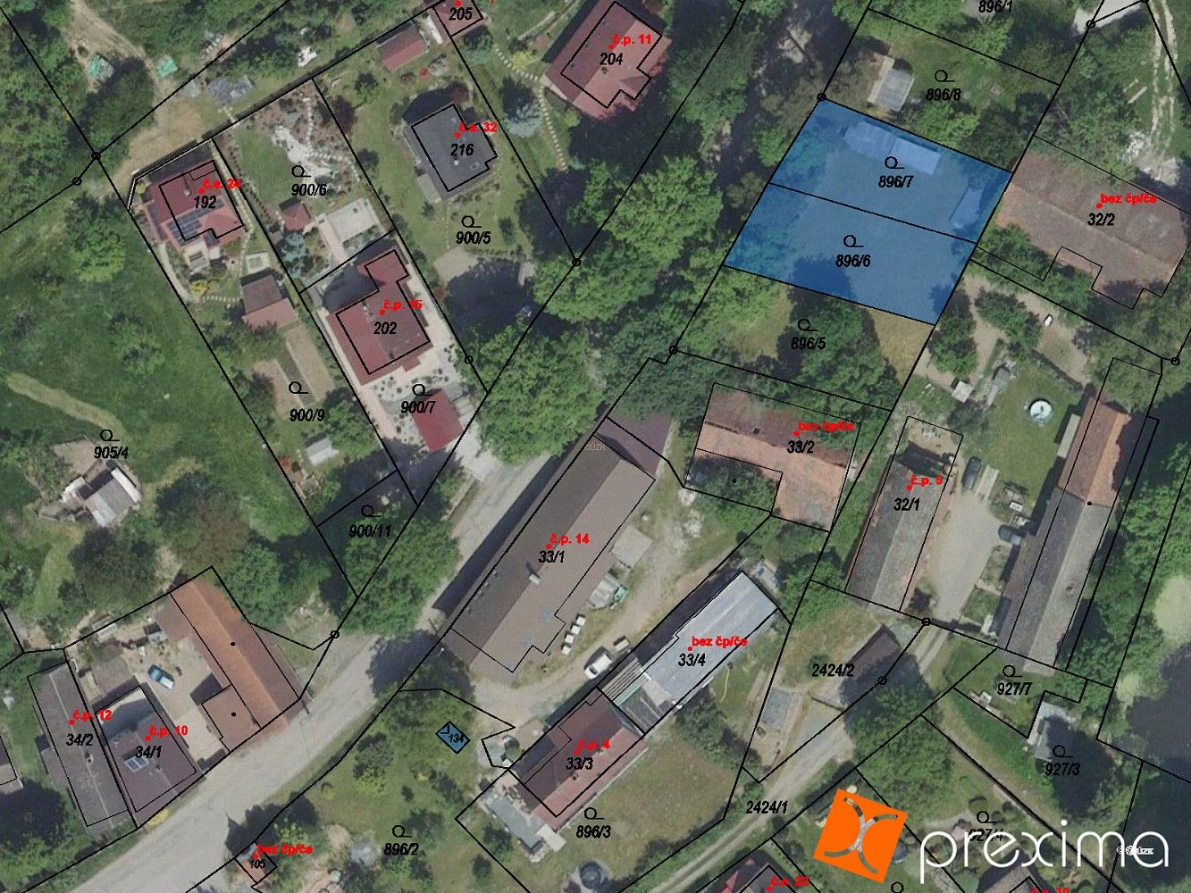 Pozemky pro bydlení, Chrášťany, okres Benešov - 1