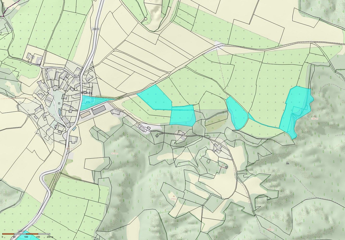 Zemědělské pozemky, Boseň - Mužský, okres Mladá Boleslav - 2