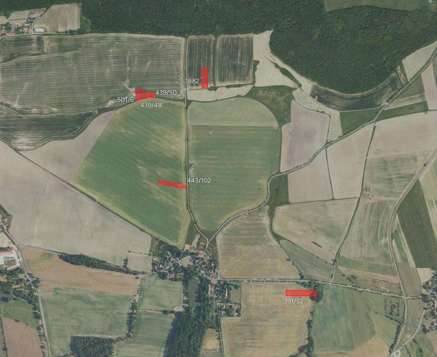 Zemědělské pozemky, Lážovice