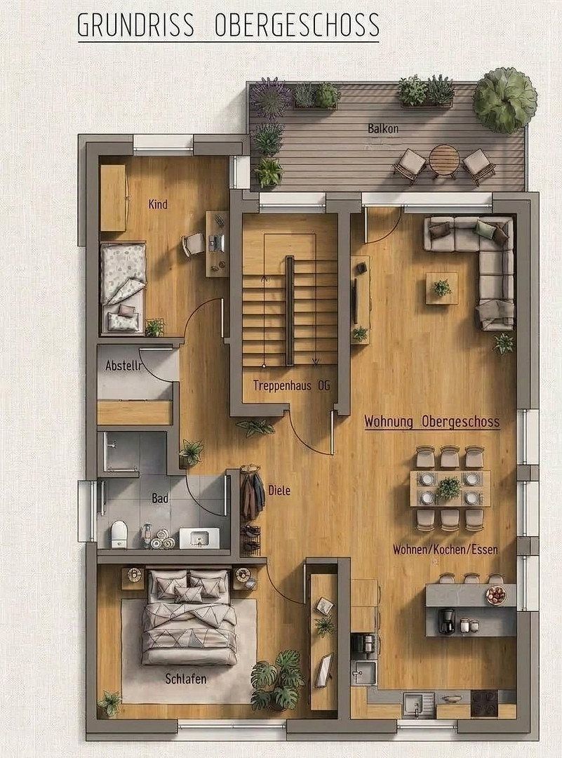 3+kk, Bad Mergentheimer Straße 11, , Bádensko-Württembersko, 99 m² - 1