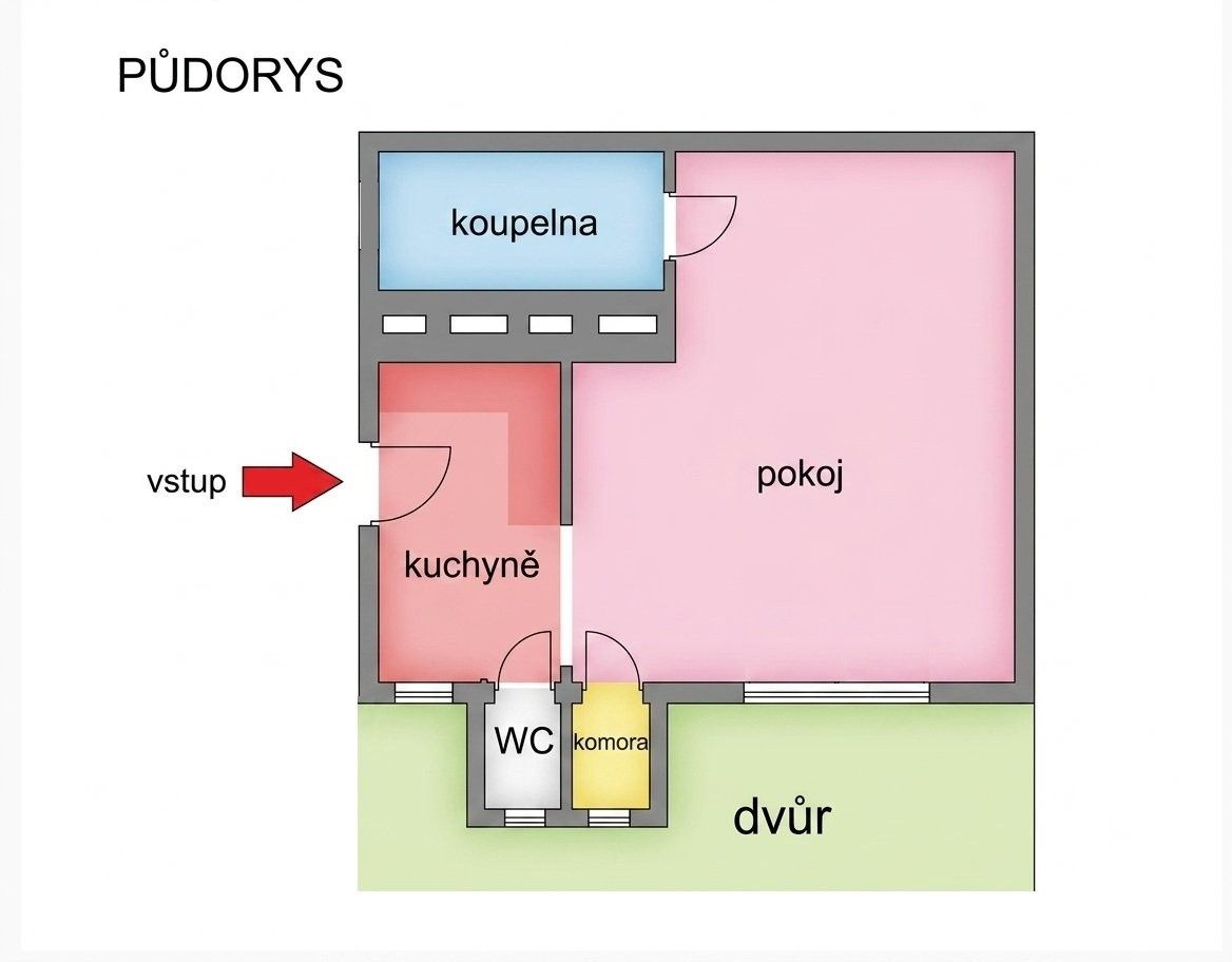 1+kk, Národní obrany, Praha, 31 m² - 2