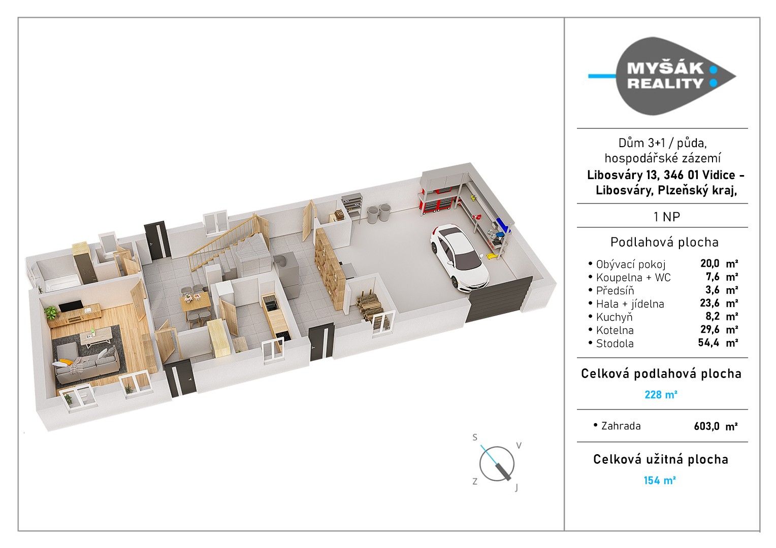 Prodej chalupa - Libosváry, Vidice, 154 m²