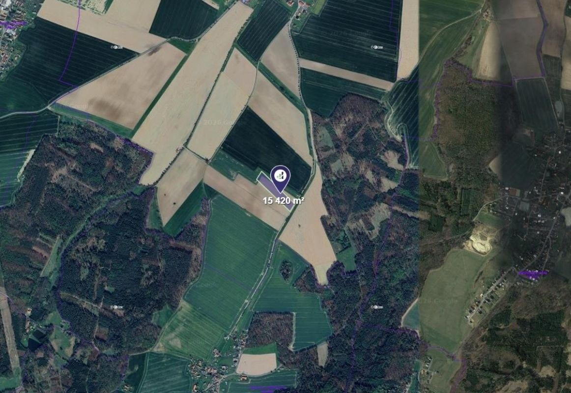 Prodej zemědělský pozemek - Stolany, 1 542 m²