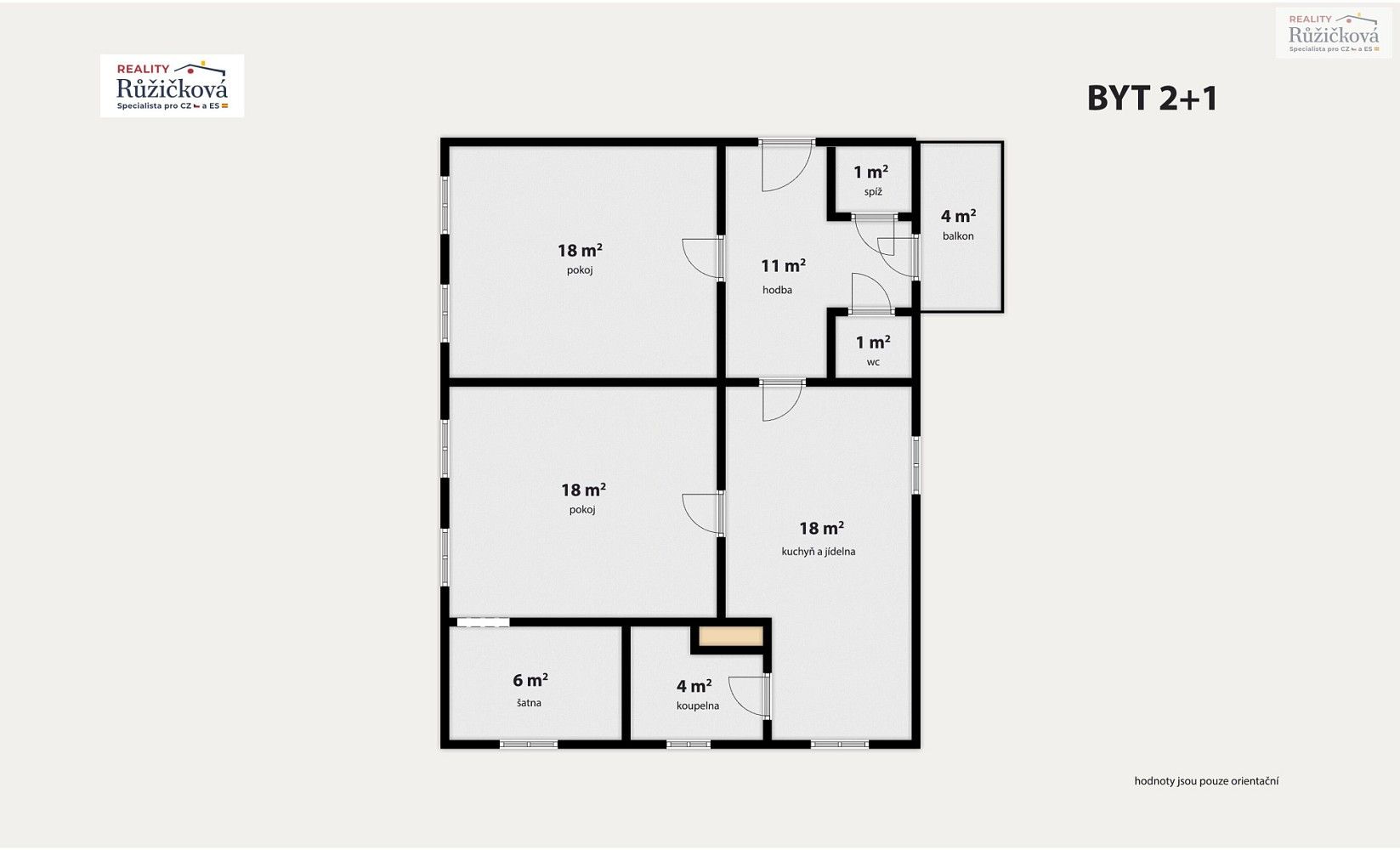 3+1, Jiráskova, Smiřice, okres Hradec Králové, 76 m² - 2