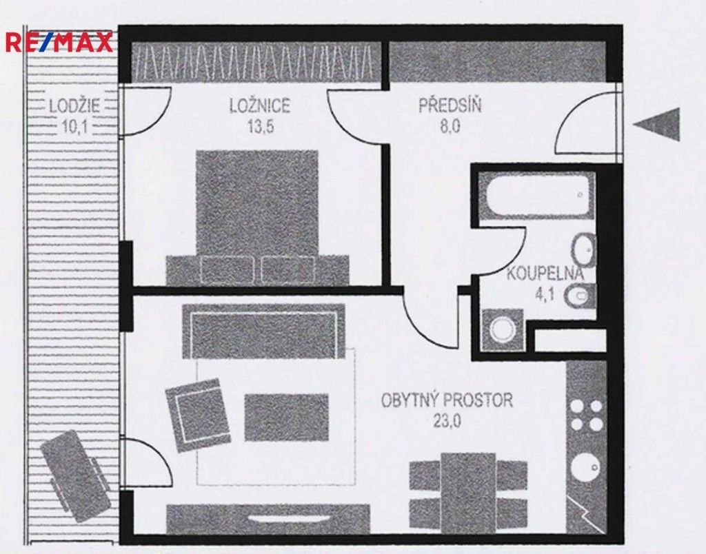 Pronájem byt 2+kk - Luhanova, Chrudim, 58 m²