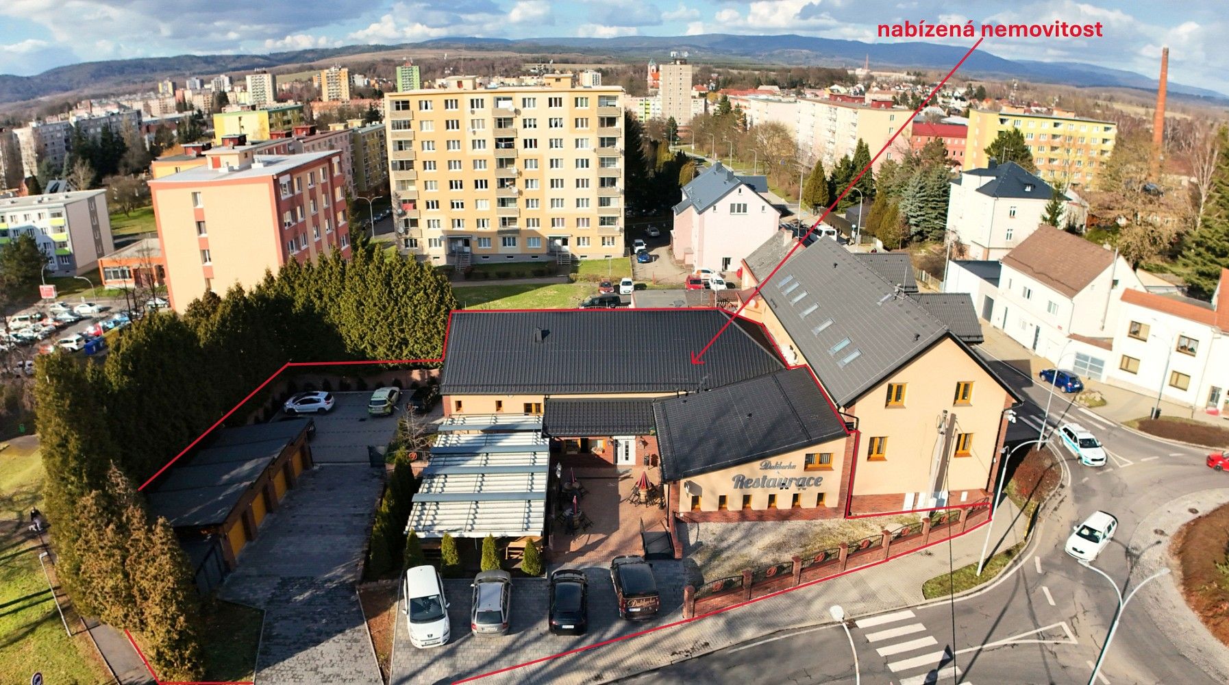 Restaurace, Chodov, okres Sokolov, Karlovarský kraj, 350 m² - 1