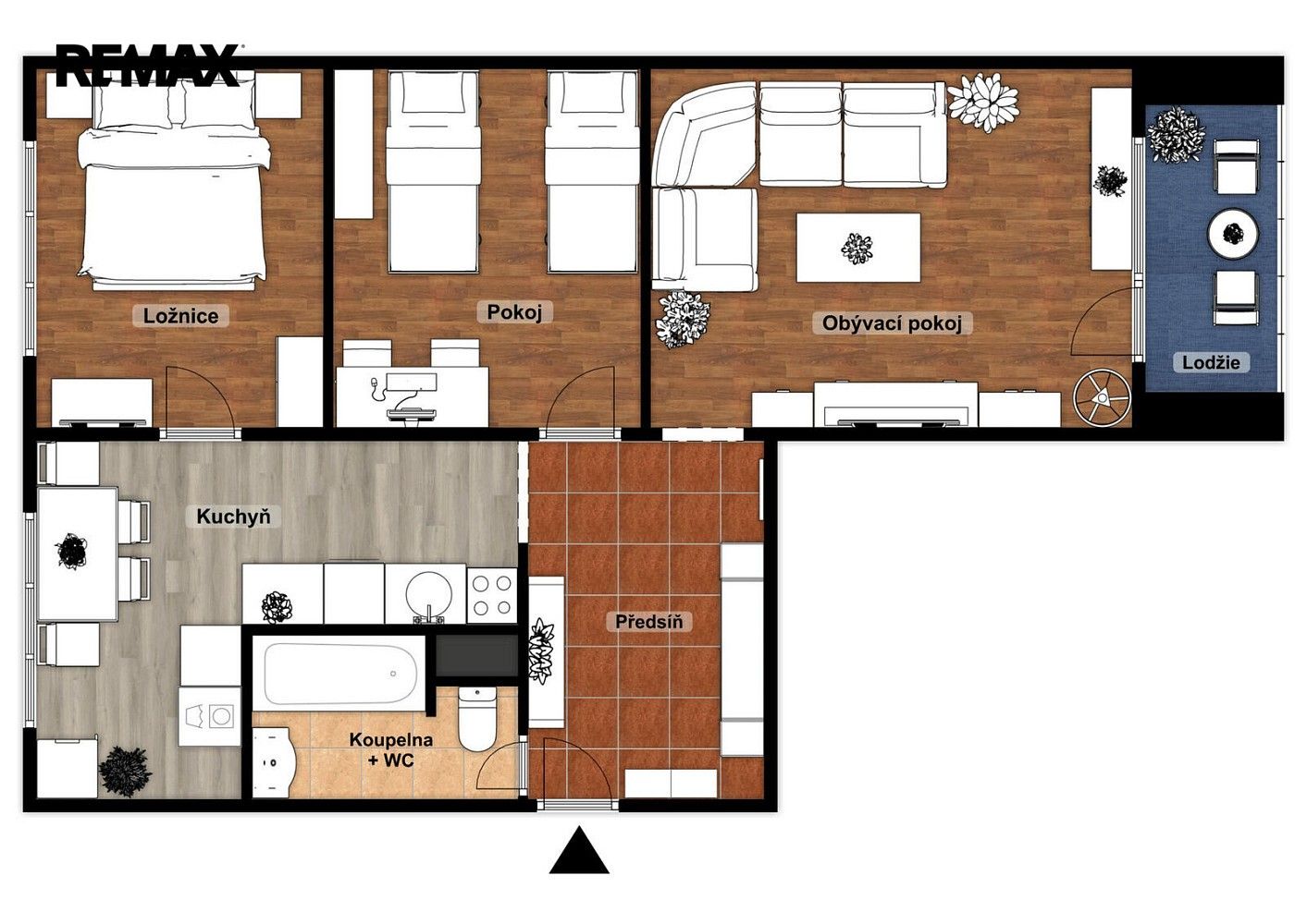 2+1, Chomutov, Ústecký kraj, 61 m² - 2