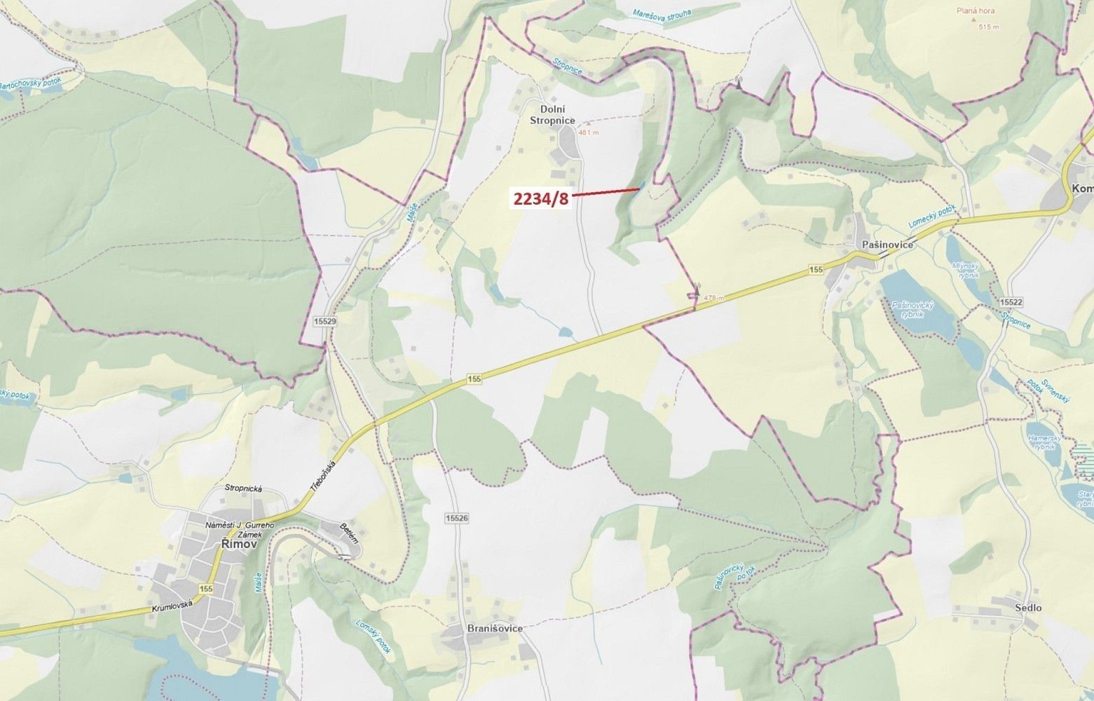 Prodej pozemek - Střížov, okres České Budějovice, Jihočeský kraj - 1