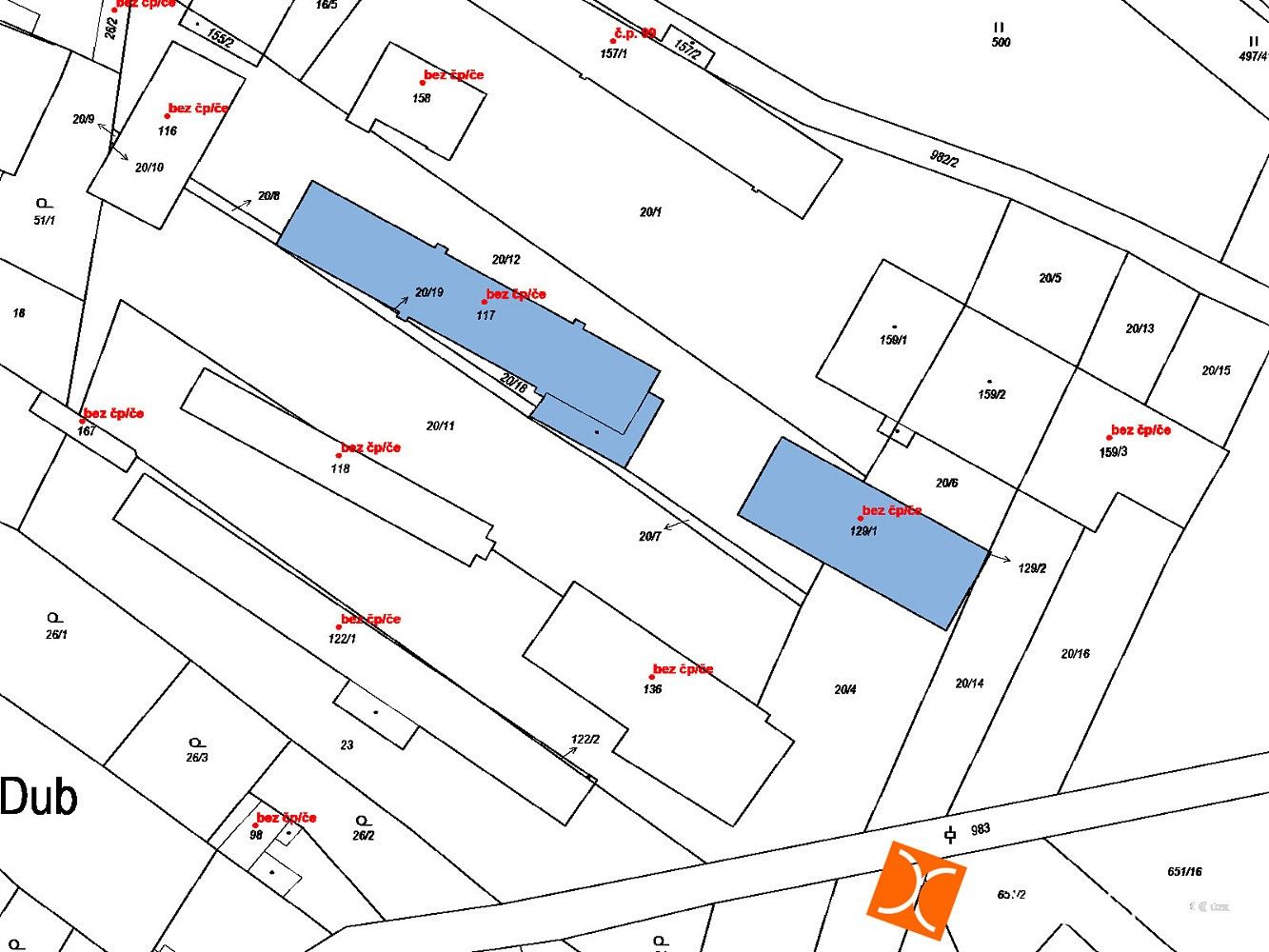 Zemědělské objekty, Dub, okres Prachatice, Jihočeský kraj, 1 500 m² - 2