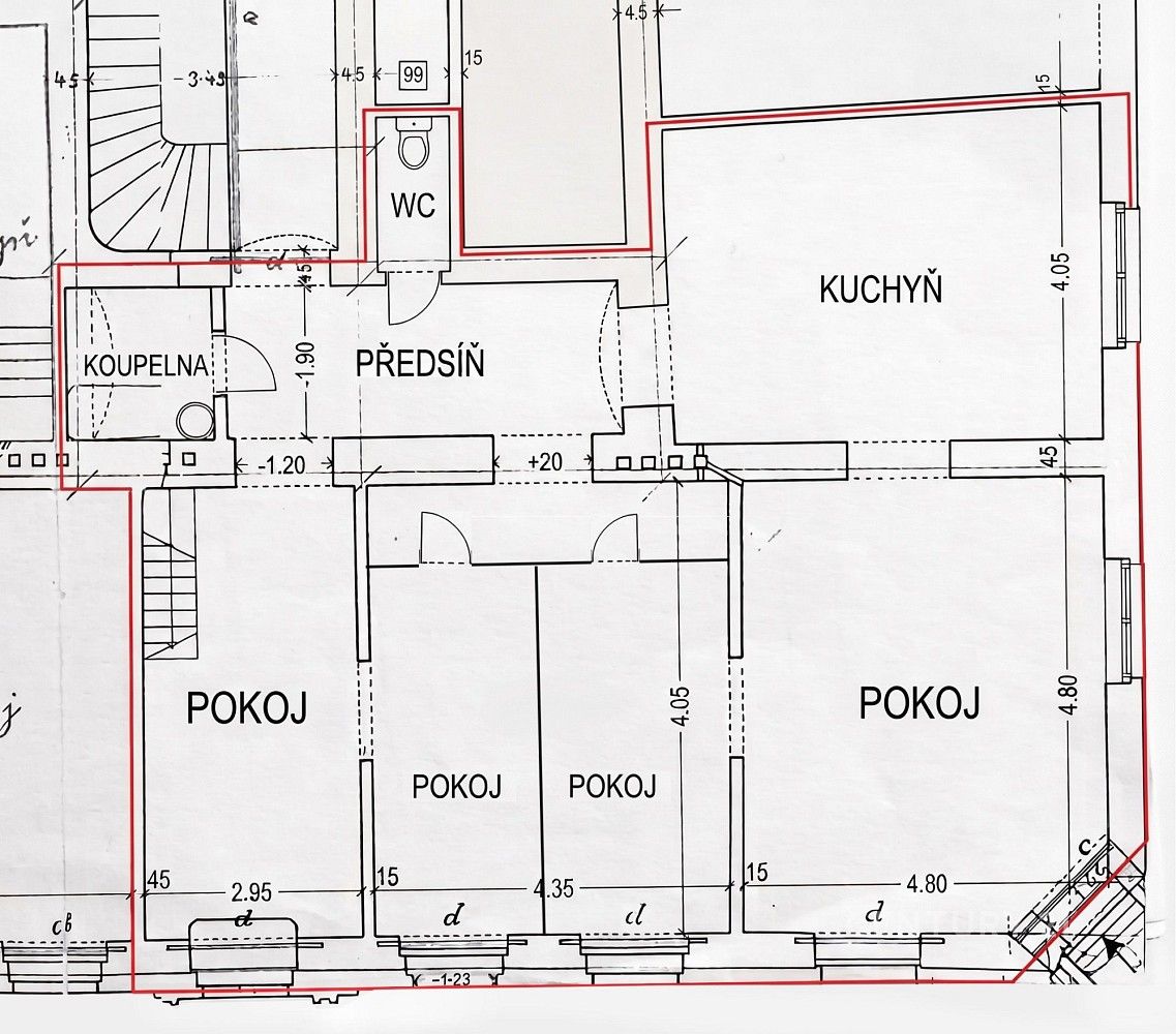 Byt 4+1 · 103 m² · Lípová, Praha 2 - Nové Město - 3