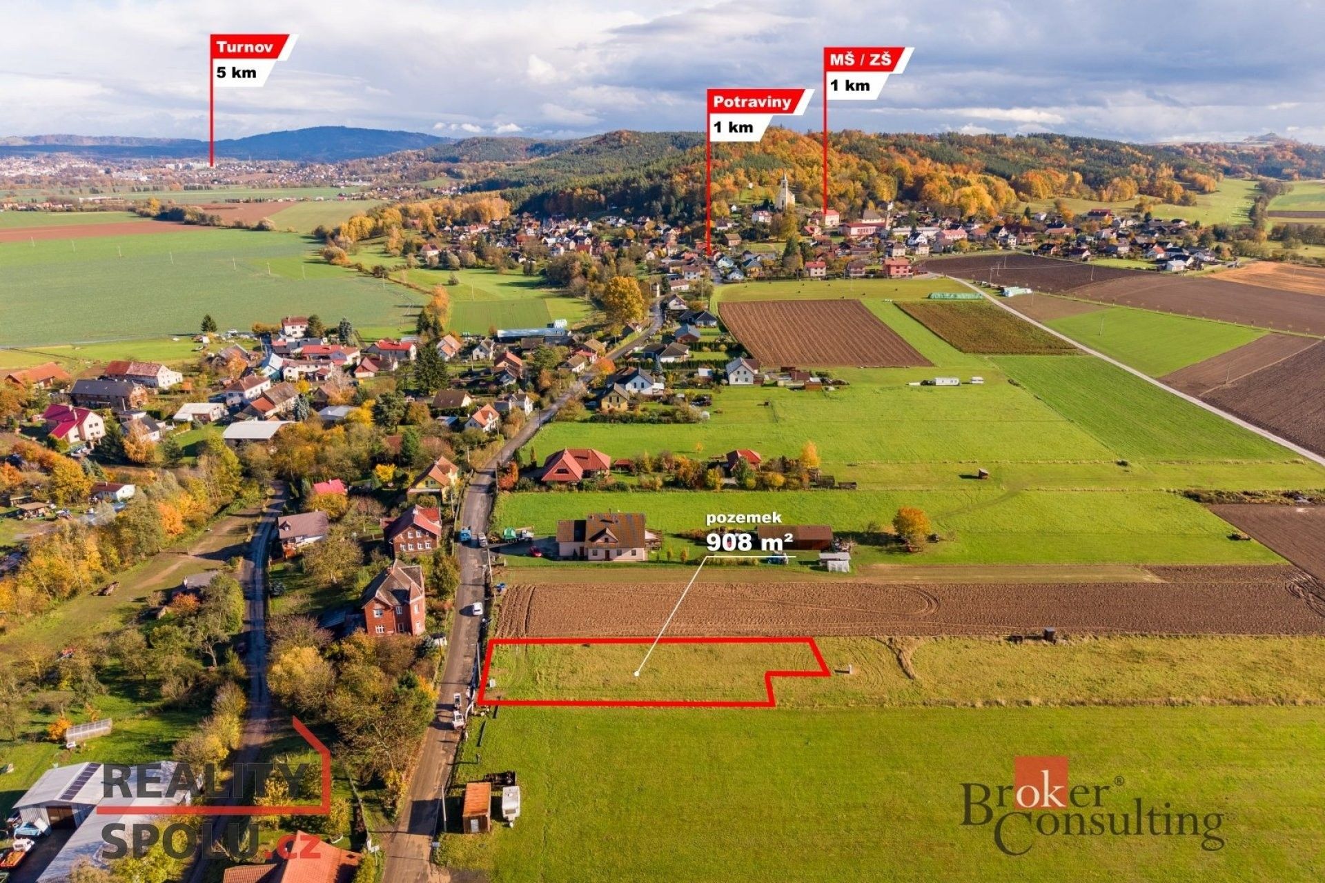 Prodej pozemek pro bydlení - Všeň