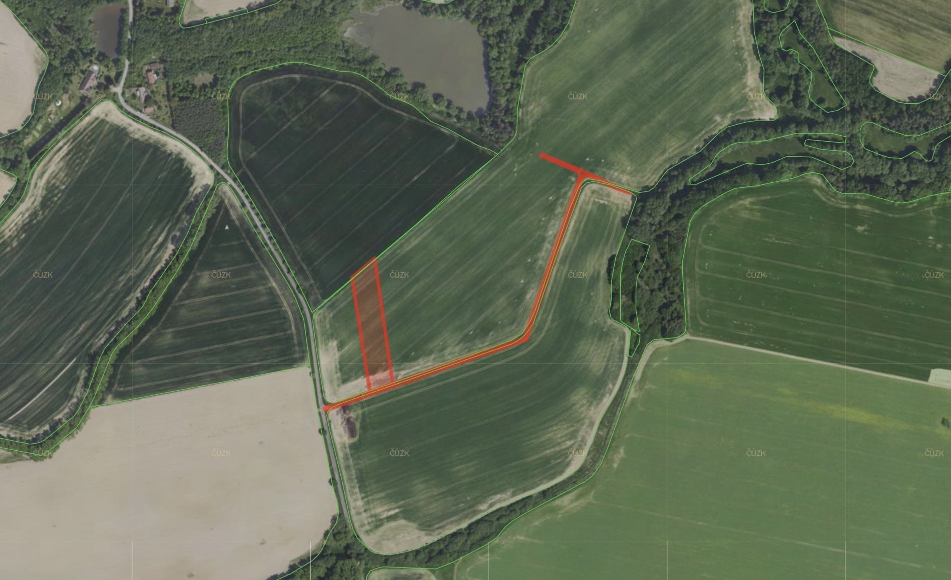 Zemědělské pozemky, Polánka, Malešov