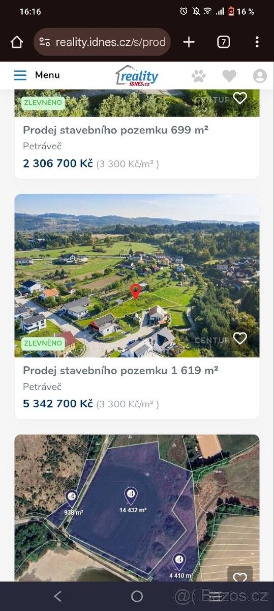 Pozemky pro bydlení, Velké Meziříčí, 594 01