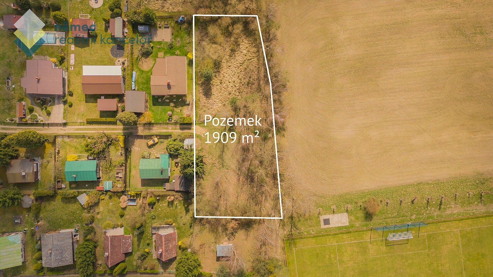 Pozemek pro bydlení, 1 909 m²