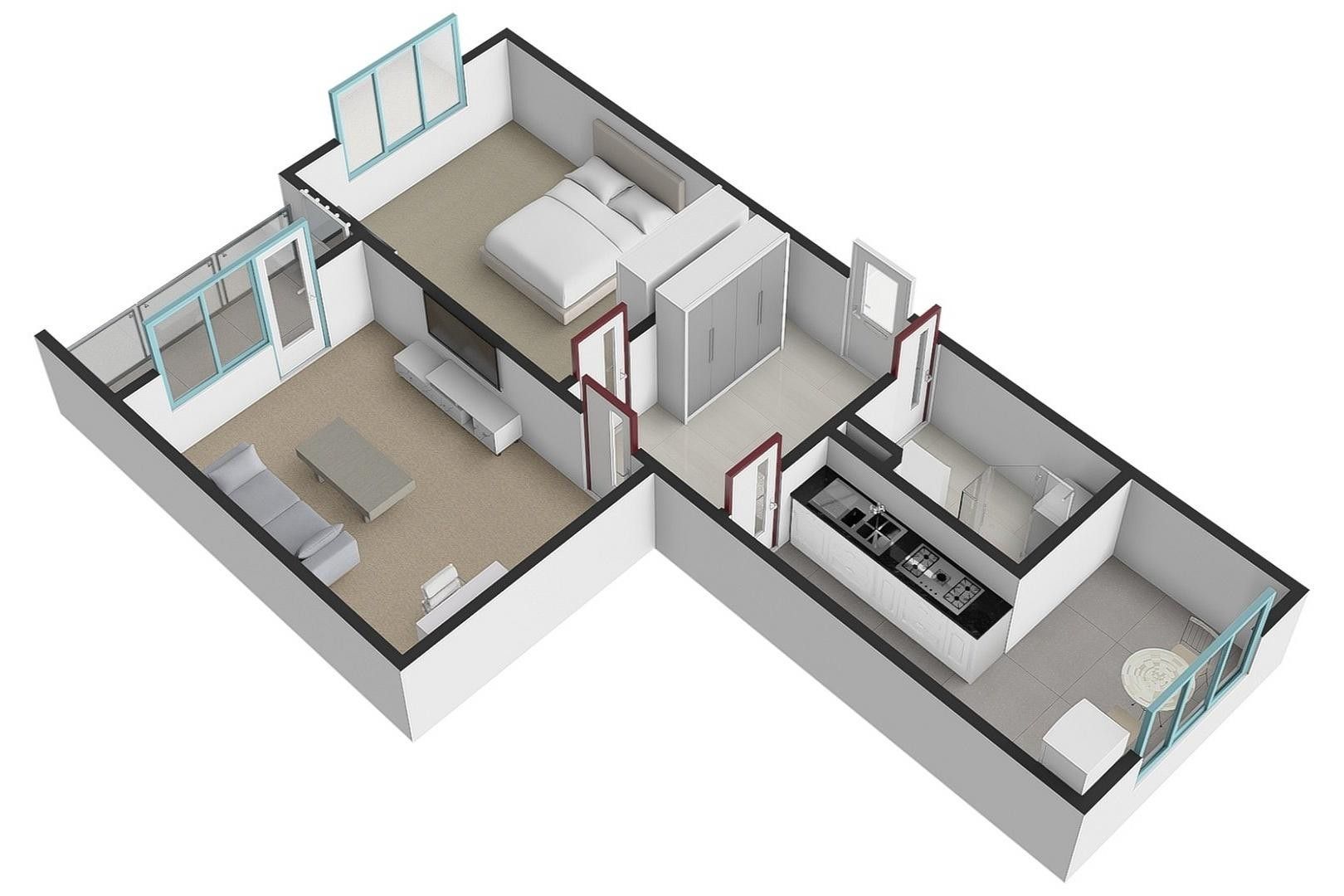 Prodej byt 2+1 - Lesní, Cheb, 62 m²