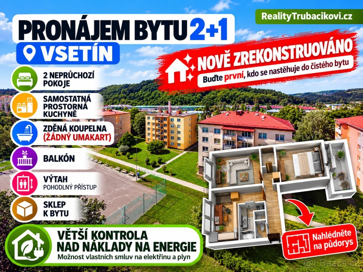 Byt 2+1, 61,9 m²
