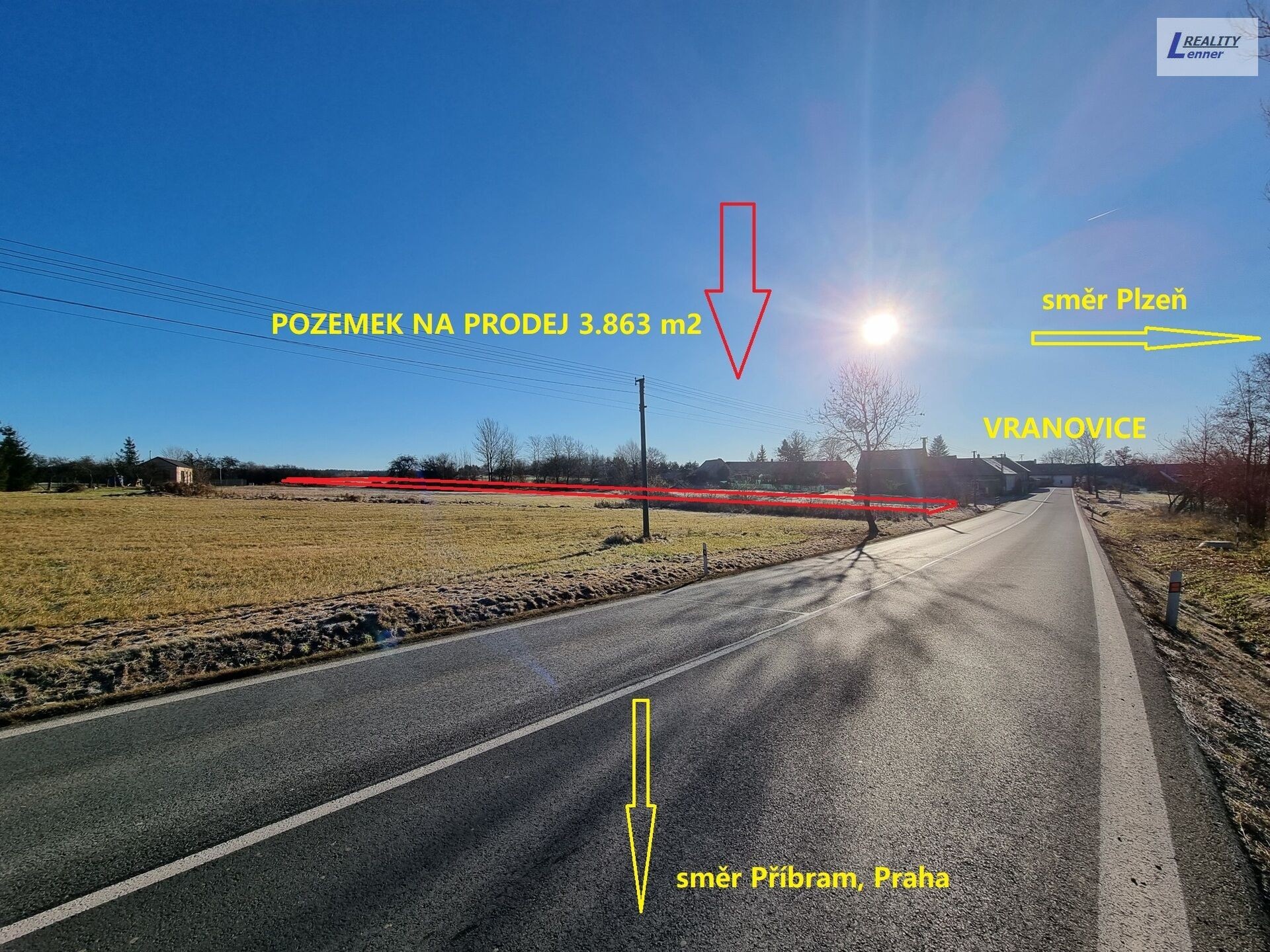 Pozemek pro bydlení · 3 863 m² · Vranovice - 4