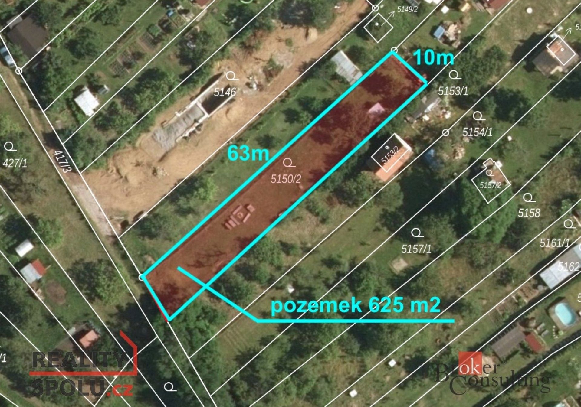 Prodej zahrada - Znojmo, 628 m²