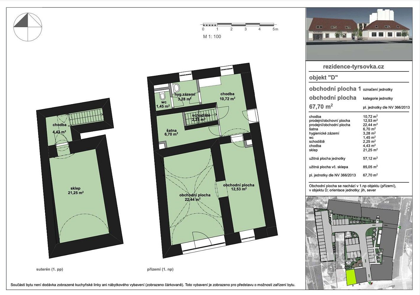 Obchodní prostory · 57 m² · Nymburk, Středočeský kraj - 3