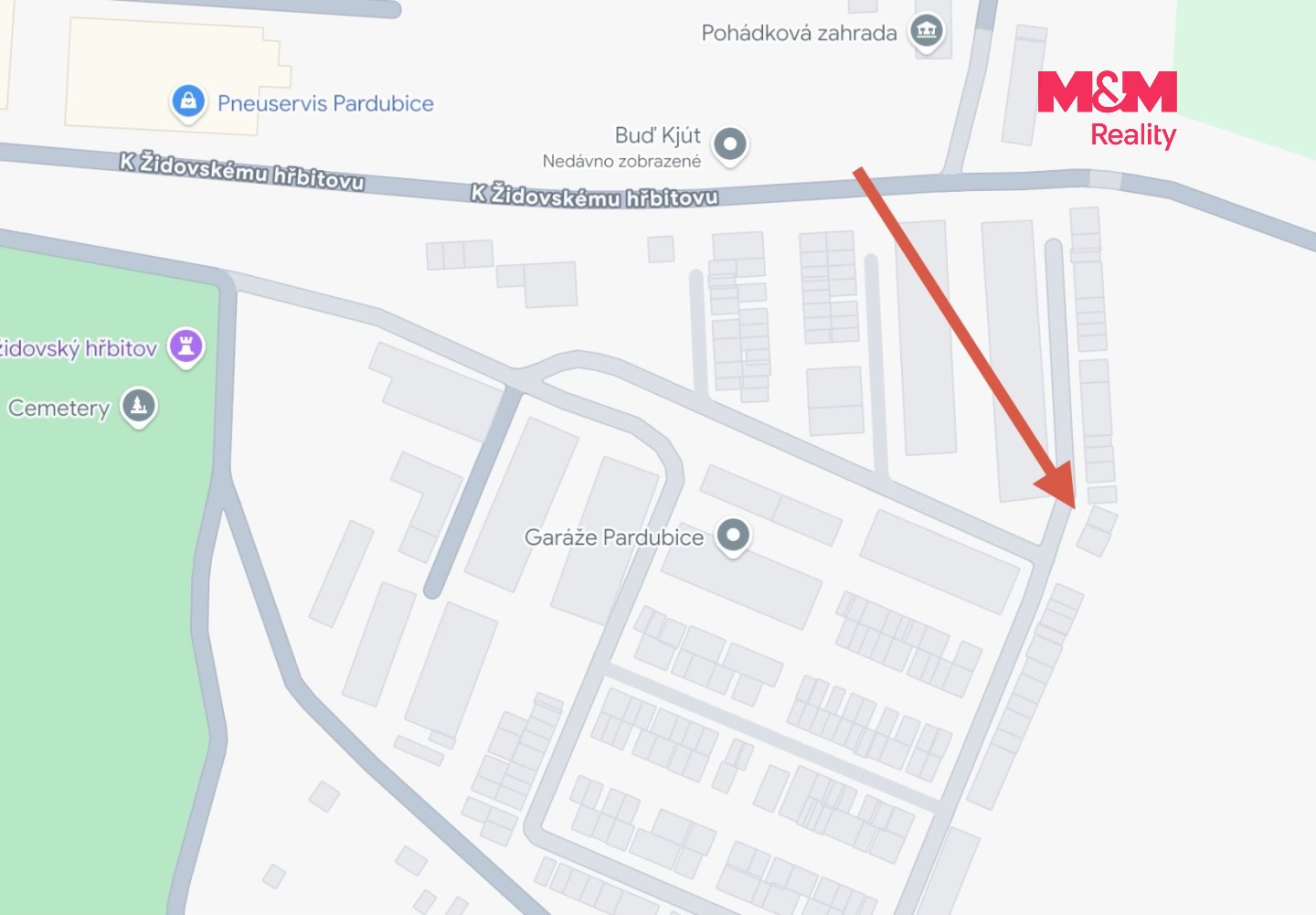 Pronájem garáž - Zelené Předměstí, Pardubice, 19 m² - 5