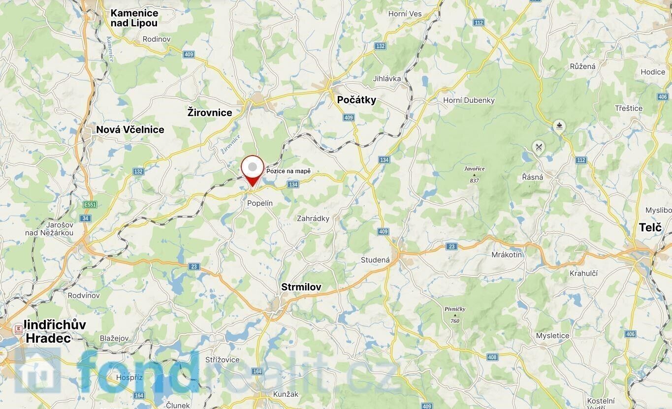 Pozemek · 5 555 m² · Popelín - 3