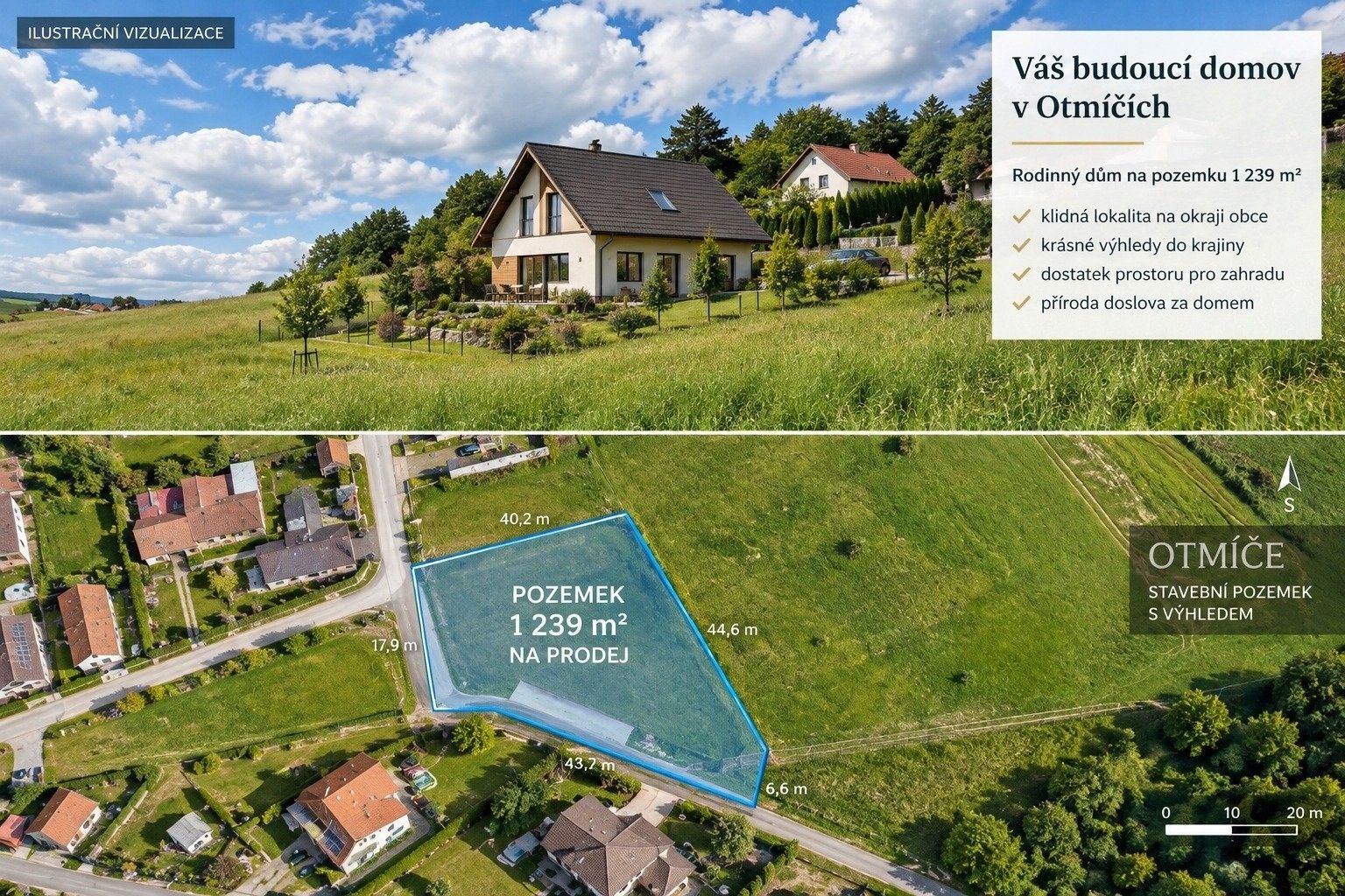 Pozemek pro bydlení, 1 239 m²