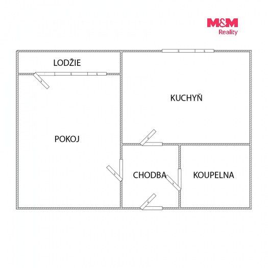 Pronájem byt 1+1 - Písecká, Bechyně, 36 m² - 5