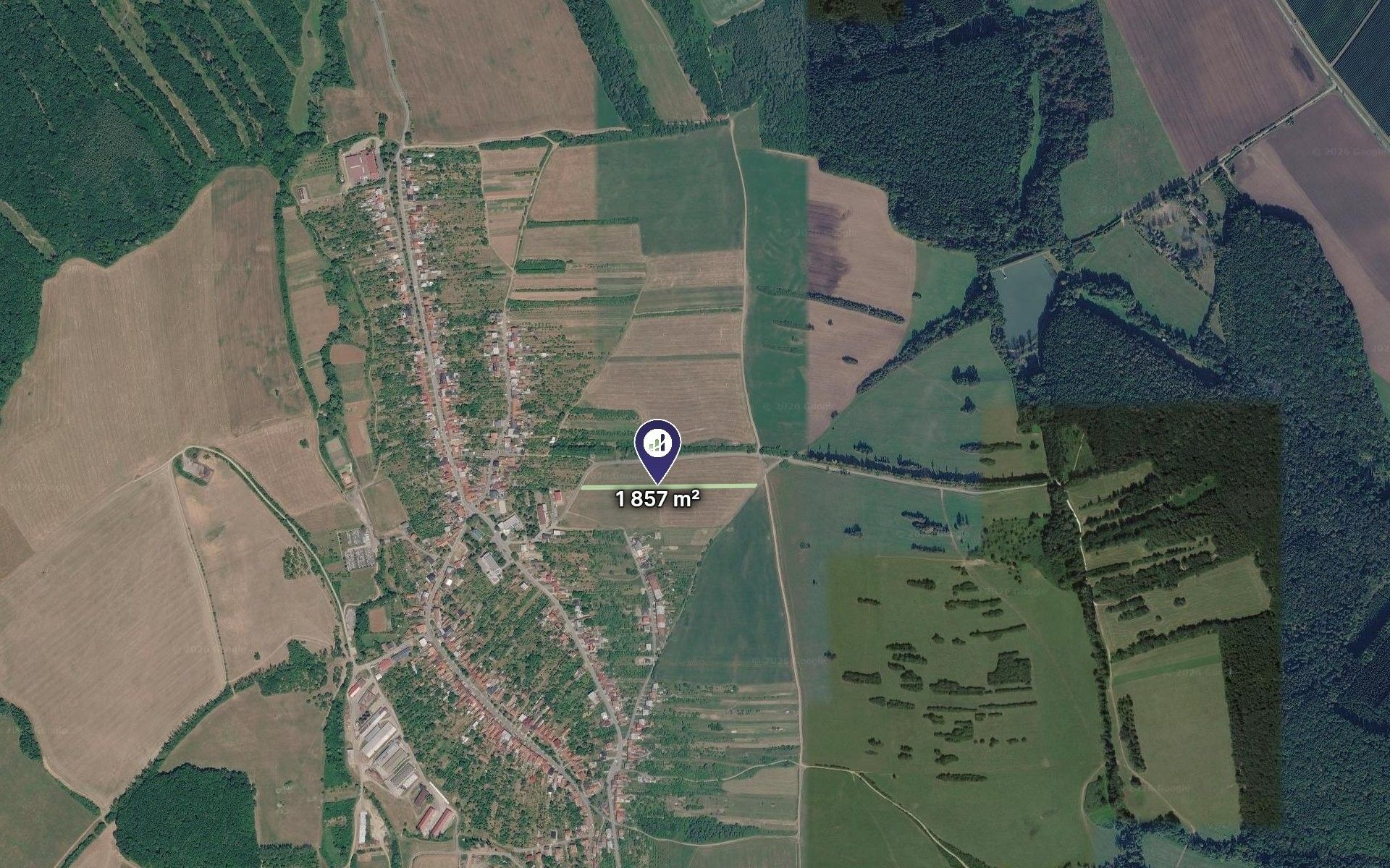 Prodej pozemek pro bydlení - Korytná, 1 857 m² - 2