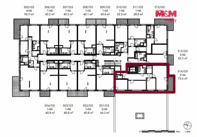Byt 3+kk · 73 m² · Honzíkova, Praha - 4