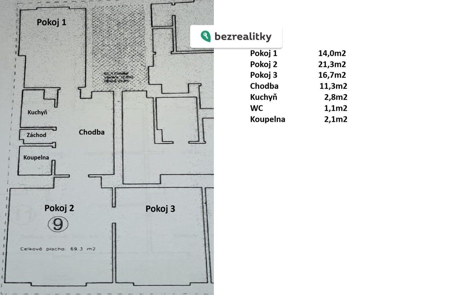 Byt 3+kk – Praha, Kobylisy – pohled 4