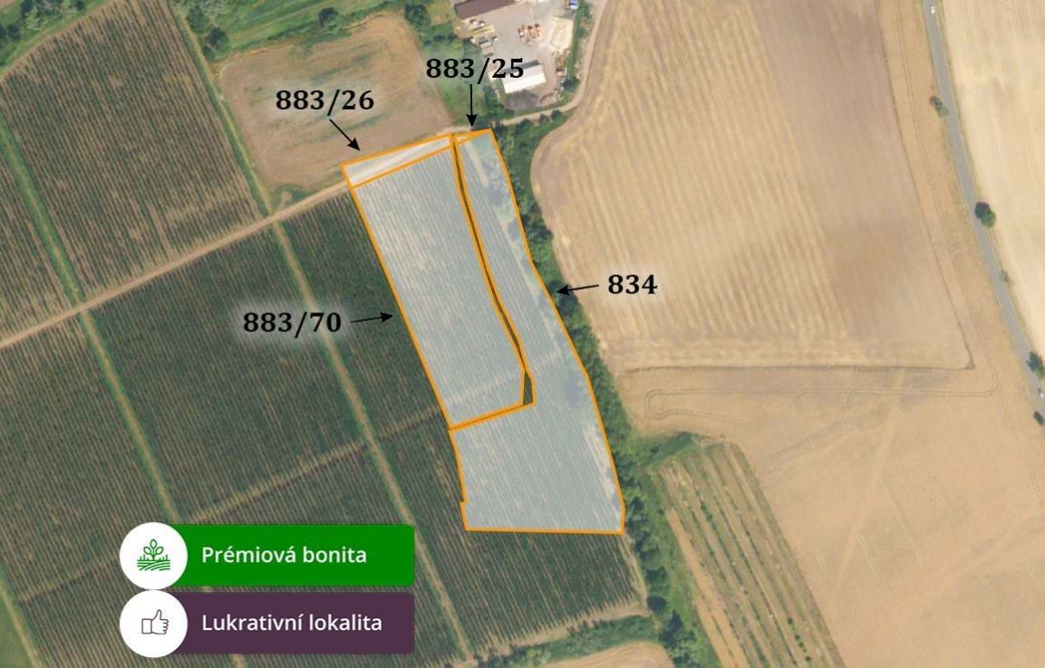 Zemědělské pozemky, Liběšice, 21 599 m²