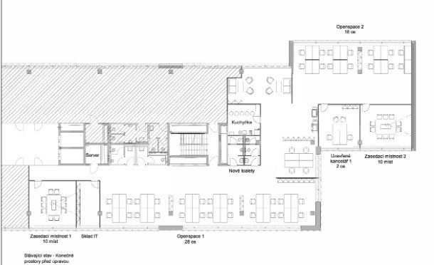 Kancelář · 416 m² · Voctářova, Praha - 3