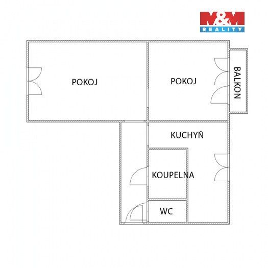 Prodej byt 2+1 - Kopernikova, Třinec, 55 m²